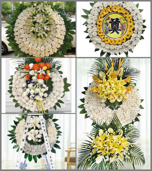 安徽六安市霍山县衡山镇南岳村花圈速递